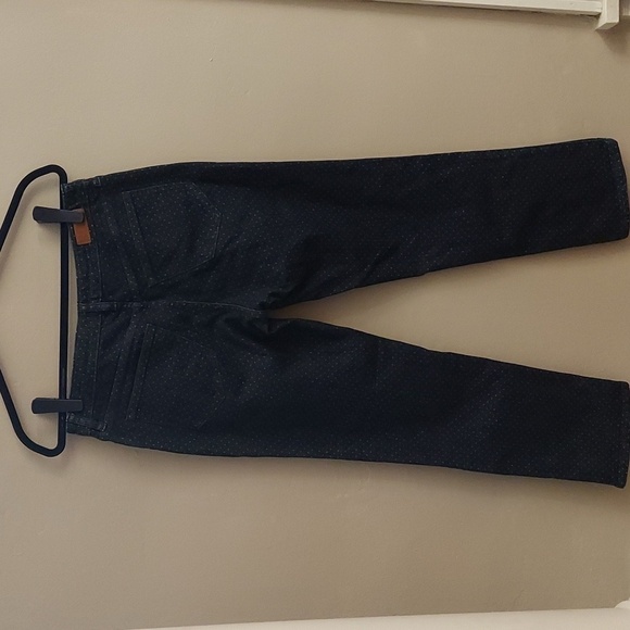 LANDS END Mid Rise Straight Leg Polka Dot Jeans - Picture 10 of 13
